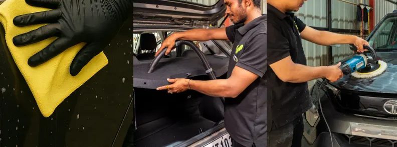 SazUp waterless wash, interior cleaning and wax